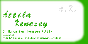 attila kenesey business card